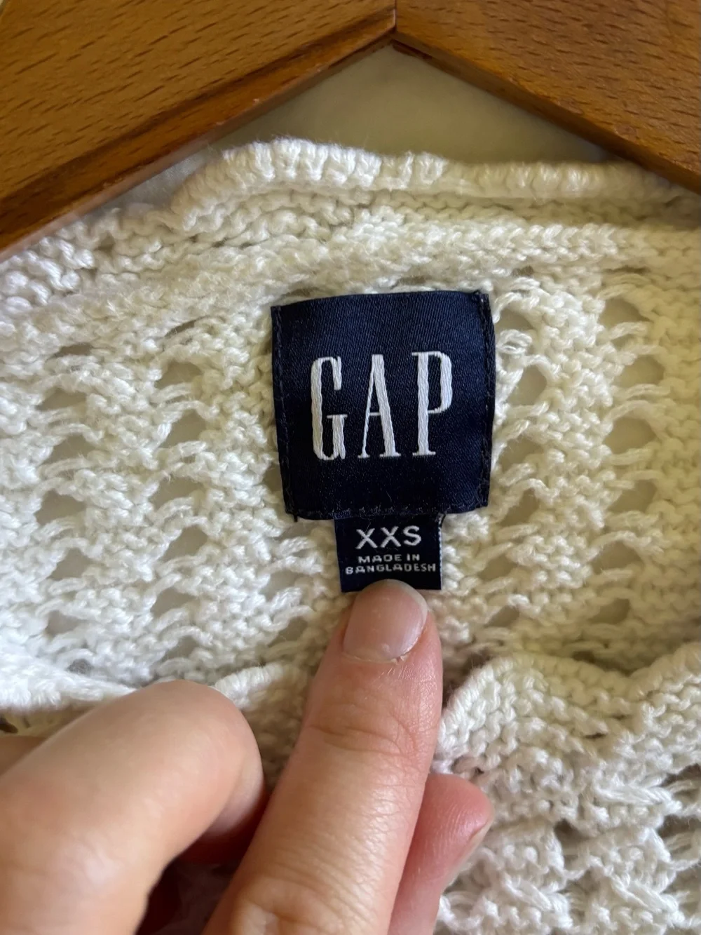 Gap Crochet Knot Top Size XXS